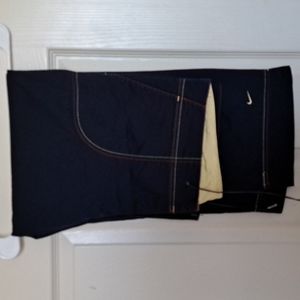 Nike Navy/Yellow Capris